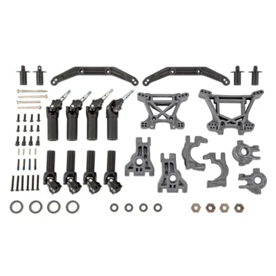 Traxxas 4X4 Extreme Heavy Duty Driveline & Suspension Upgrade Kit (Gray) (9080-GRAY)