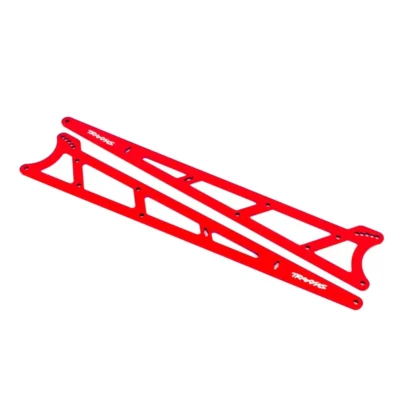 Traxxas Drag Slash Aluminum Wheelie Bar Side Plates (Red) (2pcs)