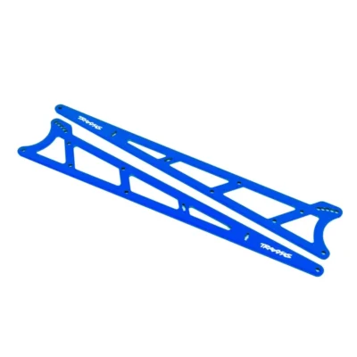 Traxxas Drag Slash Aluminum Wheelie Bar Side Plates (Blue) (2pcs)