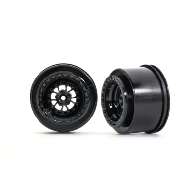 Traxxas Drag Slash Weld Rear Drag Wheels (Black) (2pcs)