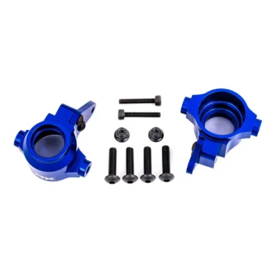 Traxxas Sledge Aluminum Steering Blocks (Left & Right) (Blue) (9635X)