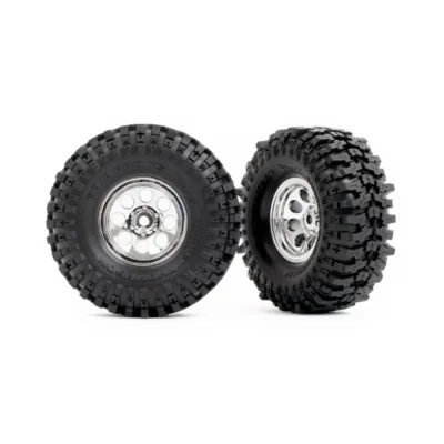 Traxxas TRX-4M 2.4" Mickey Thompson Baja Pro Tires Assembled w/ Chrome Wheels (9873)
