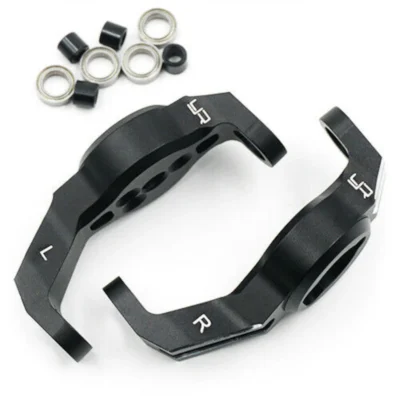 Yeah Racing Aluminum Bearing Supported C-Hubs For Traxxas TRX-4/TRX-6 (Black) (TRX4-001BK)