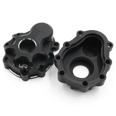 Yeah Racing Aluminum Front or Rear Portal Cover For Traxxas TRX-4/TRX-6 (Black) (TRX4-002-1BK)