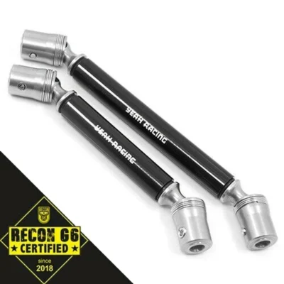 Yeah Racing Stainless Steel Front & Rear Center Driveshaft Set For Traxxas TRX-4/TRX-6 (Black) (TRX4-015BK)