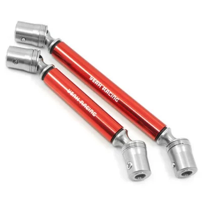 Yeah Racing Stainless Steel Front & Rear Center Driveshaft Set For Traxxas TRX-4/TRX-6 (Red) (TRX4-015RD)