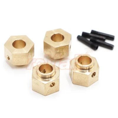 Yeah Racing 12mm Brass Hex Adaptor 8mm Offset For Traxxas TRX-4/TRX4-6 (TRX4-037)