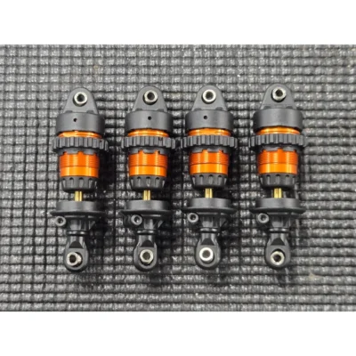 Used Traxxas Mini Slash Orange Aluminum Short GTR Shocks (10865-ORNG)