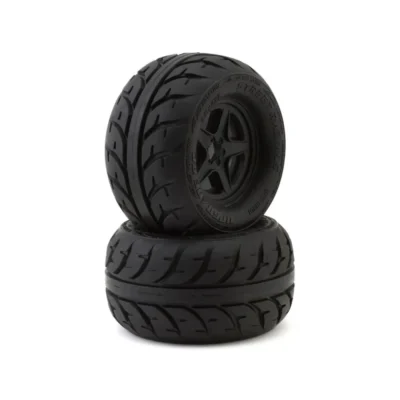 UpGrade RC Street Radials 2.8" Pre-Mounted On-Road Tires w/5-Star Wheels (2pcs) (17mm/14mm/12mm Hex)