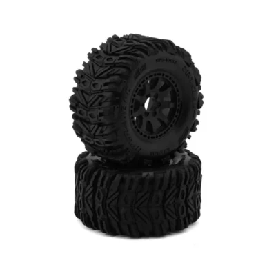 UpGrade RC Dirt Claw 2.2" Pre-Mounted BELTED Tires for Traxxas® Mini Maxx® &