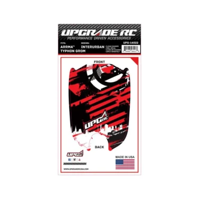 Upgrade Rc Chassis Protector For Arrma® Typhon™ Grom (Interurban Red) (1)