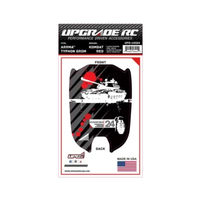 Upgrade Rc Chassis Protector For Arrma® Typhon™ Grom (Kombat Red) (1)