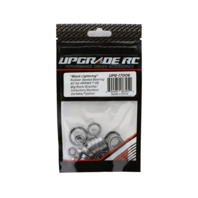 UpGrade RC "Black Lightning" Rubber Sealed Bearing Kit for Arrma® 3S BLX