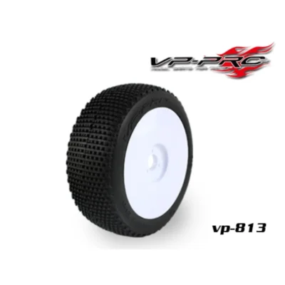 VP-Pro Gripz Evo 1/8 Buggy Tires Pre-Glued w/ White Wheels (Soft) (2pcs)