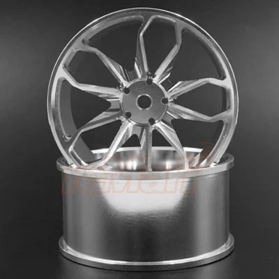Yeah Racing Spec D Plus Aluminum 7075 10 Spoke +8 Offset Drift Rim 2pcs (WL-0133SV)