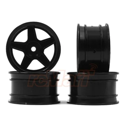 Yeah Racing 1/10 5 Spoke Mini Rims Black 4pcs (WL-0141BK)