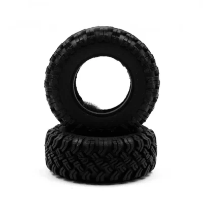 Yeah Racing 1.0 Inch Rock Medium Soft Micro Tire w/ Foam 2pcs for Axial SCX24 1/24 RC (WL-0149)