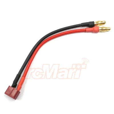 5mm Male Banana Plug to Female Deans T-Plug 15cm Adapter Cable (WPT-0139)