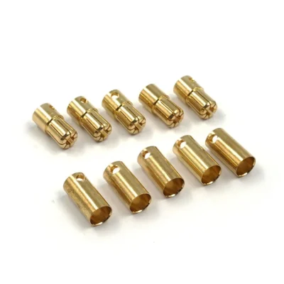 Yeah Racing 6.5mm Gold Bullet Plugs 5 Pairs (WPT-0147)