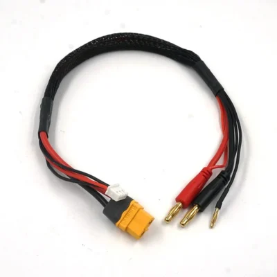 Yeah Racing XT60 Charge Cable w/ 4mm Plugs 35cm WPT-0150
