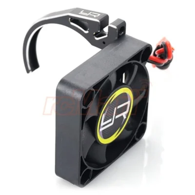 Yeah Racing Aluminum 7075 Fan Mount w/ 40mm Tornado Fan for 540 Motor Black YA-0526BK