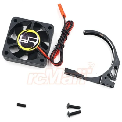 Yeah Racing Aluminum 7075 Fan Mount w/ YA-0327 40mm Tornado Fan for 1/8 Motor Black YA-0581BK