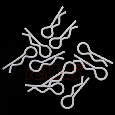 Yeah Racing RC Body Clip For 1/8 1/10 1/12 10pcs White YA-0594WT