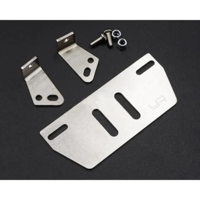Yeah Racing Stainless Steel Front & Rear Skid Plate For Traxxas Trx-4